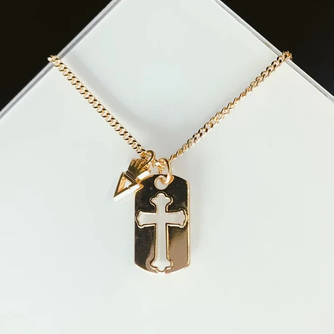 COLAR MILITAR CRUZ CHAPA
